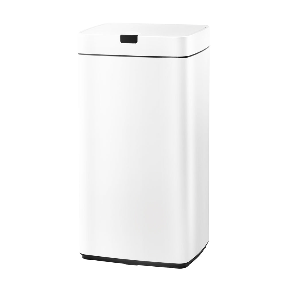 Devanti 45L Sensor-Activated Automatic Trash Can - White | Touchless Kitchen Waste Bin for Hygiene & Convenience | Perfect for Home, Office & Bathroom