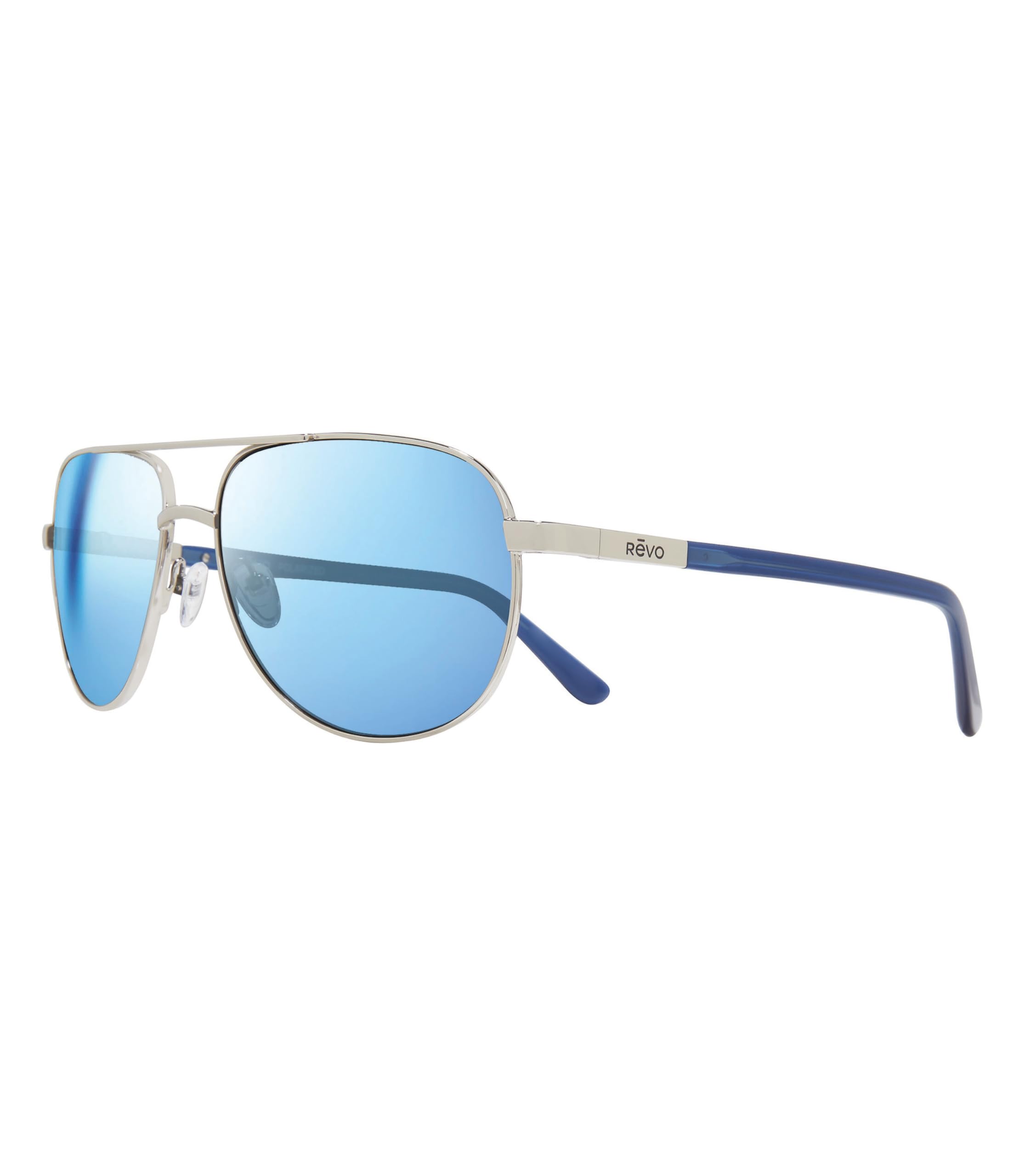 Revo Arthur Polarized Sunglasses for Men & Women - Crystal Glass Lens, Metal Aviator Frame - UV Protection for Driving, Fishing & Outdoor Activities