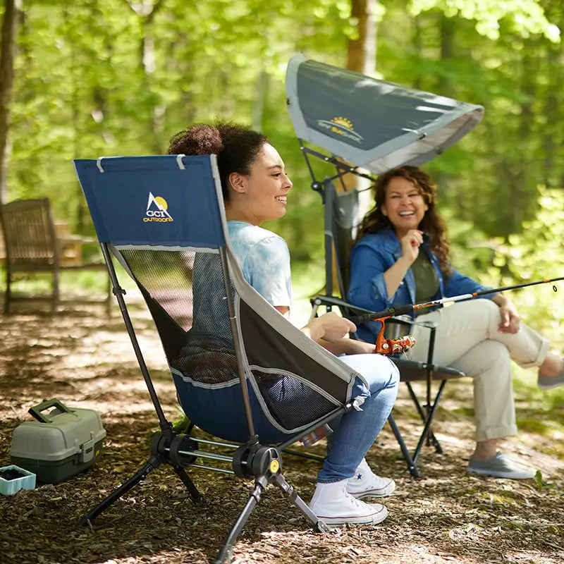 Compack Rocker - Compact and Portable Rocking Chair for Outdoor, Camping, Travel & Home Use - Lightweight Folding Rocker with Carry Bag - Perfect for Patio, Backyard, Beach & RV Trips
