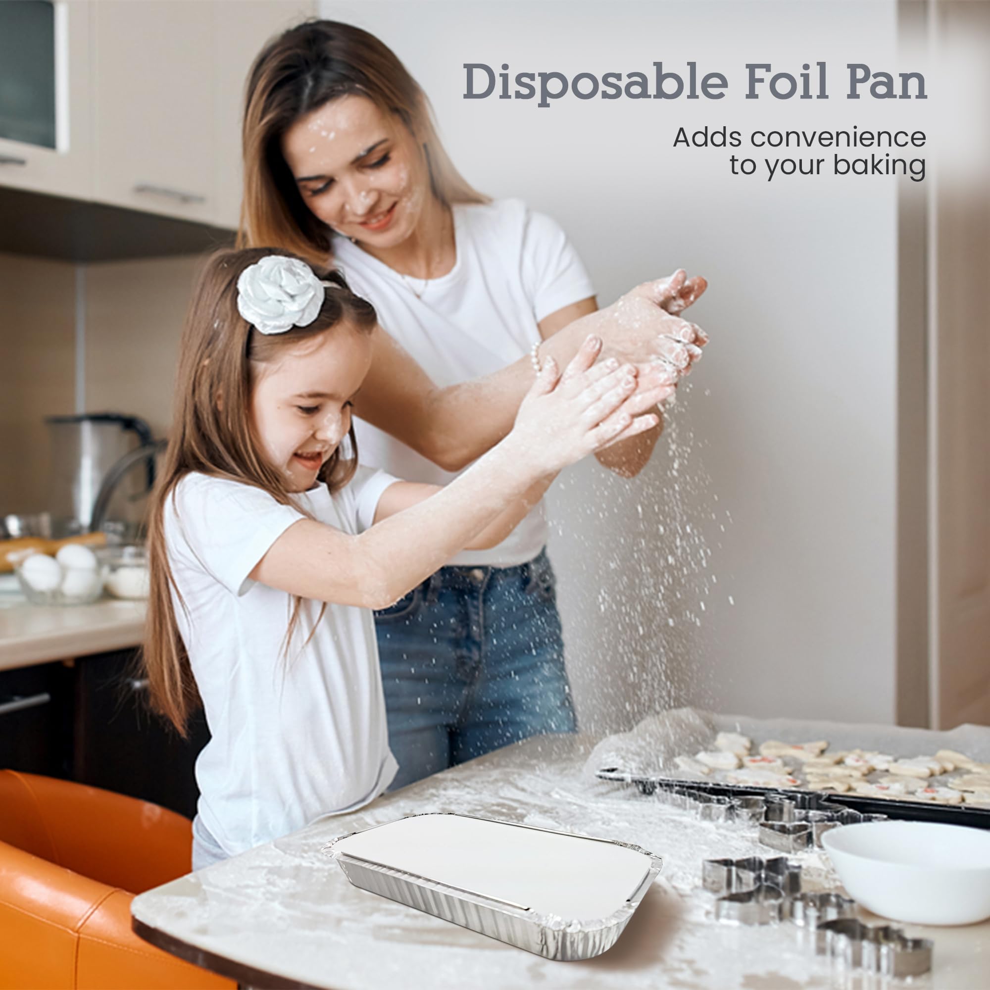 Premium Disposable Aluminum Foil 3 lb Oblong Pans with Lids - 48 oz Food Storage Containers for Baking, Cooking & Meal Prep - Heavy Duty Catering Trays for Restaurants, Parties & Bulk Food Storage (500 Pack)