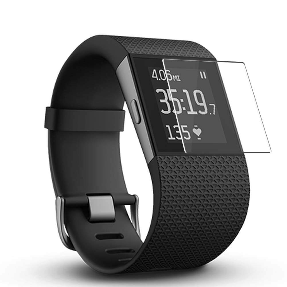 4 Pack Fitbit Surge Screen Protector - TPU Film for Workout & Daily Use