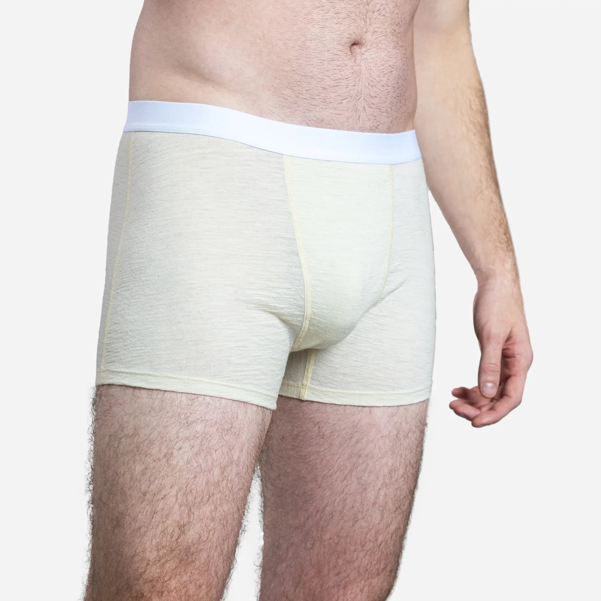 Ultra-Soft Men's Alpaca Wool Boxer Briefs - 160 GSM Lightweight Underwear for All-Day Comfort | Perfect for Travel, Hiking & Cold Weather Activities