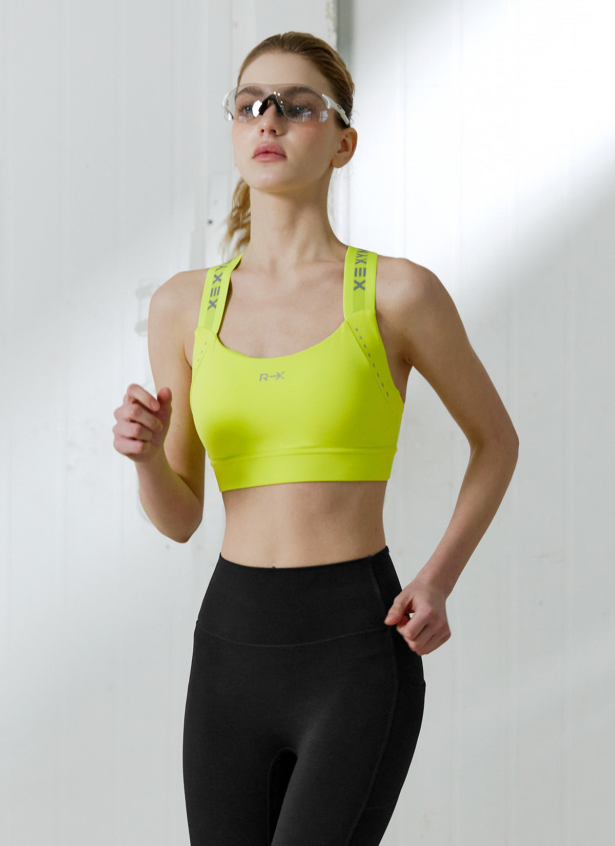 RX Black Label 360N Reflective Bra Top - High Visibility Sports Bra for Running, Cycling & Workouts - Moisture-Wicking & Breathable Activewear for Women