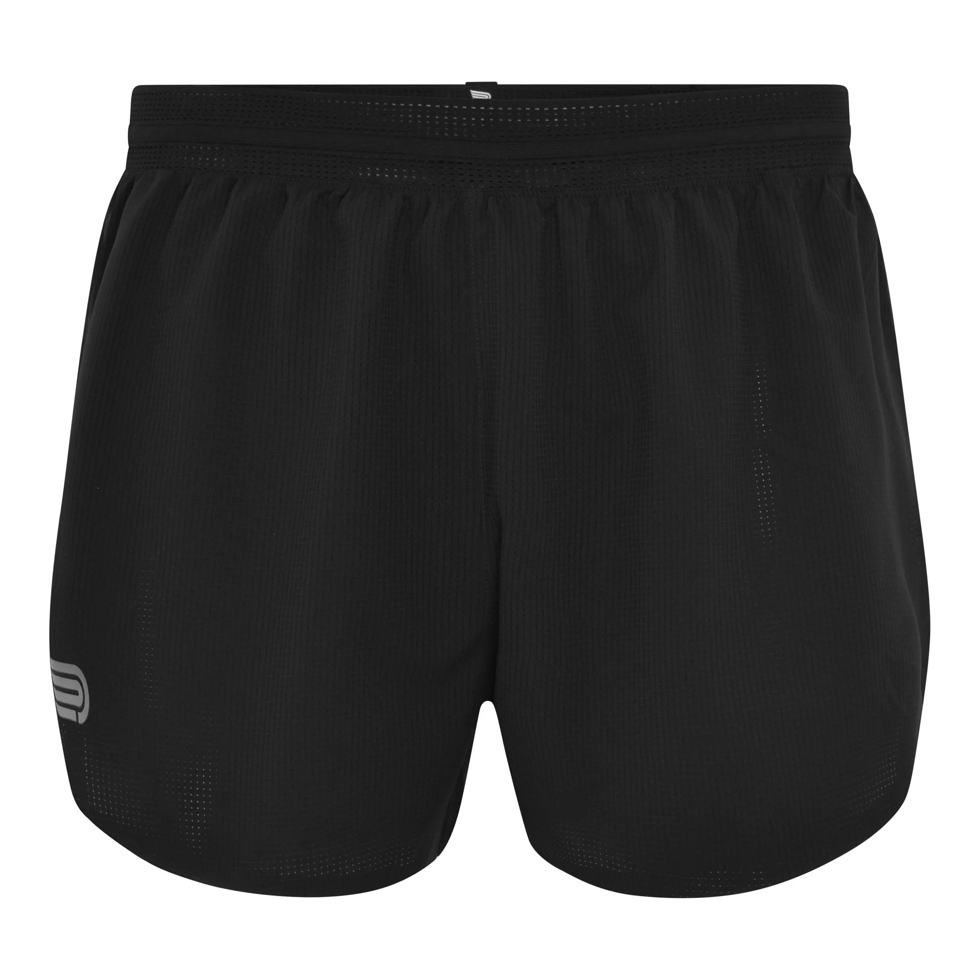 Pressio Men’s Run Elite 3’ Shorts - Black/Silver - Lightweight Running Shorts for Men with Built-in Liner - Perfect for Jogging, Gym Workouts & Outdoor Activities