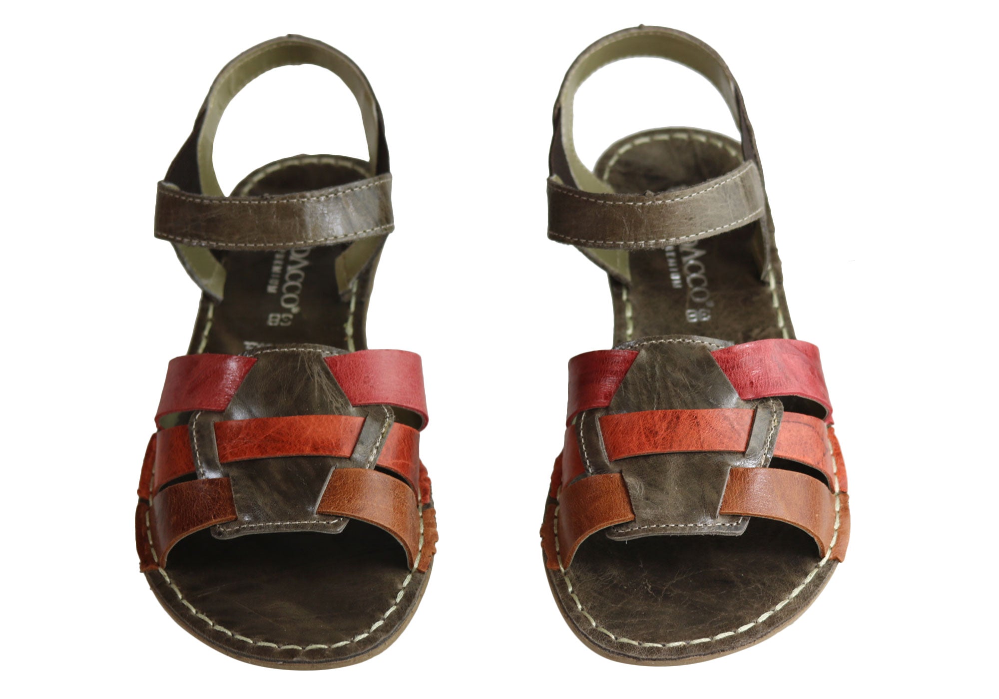 Andacco Mona Women's Comfortable Flat Leather Sandals - Handmade in Brazil - Perfect for Beach, Vacation & Summer Outfits