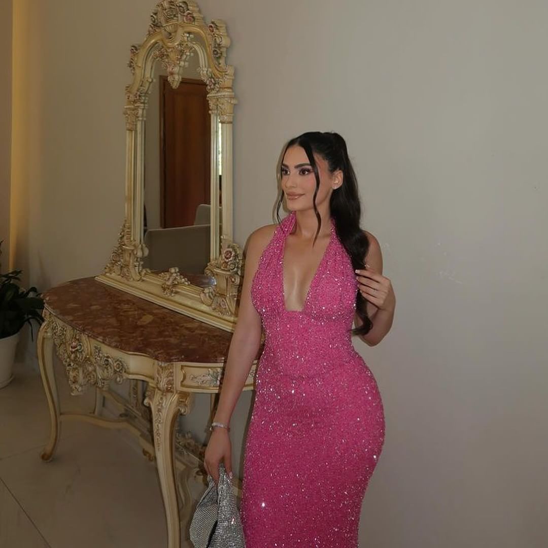 Sparkling Hot Pink Sequin Mermaid Evening Gown - Elegant Long Formal Dress for Prom, Party & Special Occasions - J4849