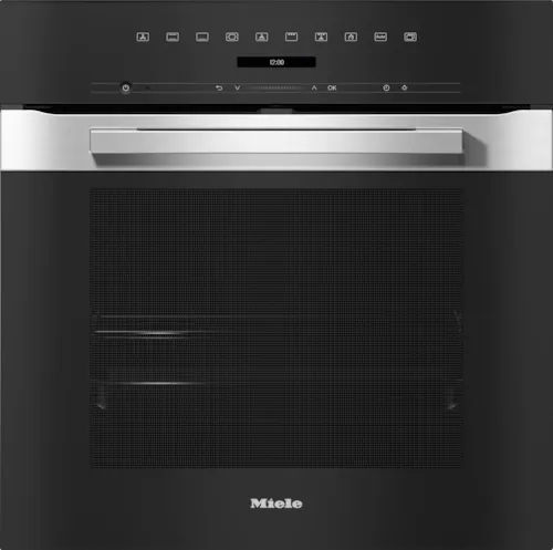 Miele H 7260 BP 60cm Built-In Pyrolytic Oven with PureLine CleanSteel Technology - Perfect for Baking, Roasting & Self-Cleaning in Modern Kitchens