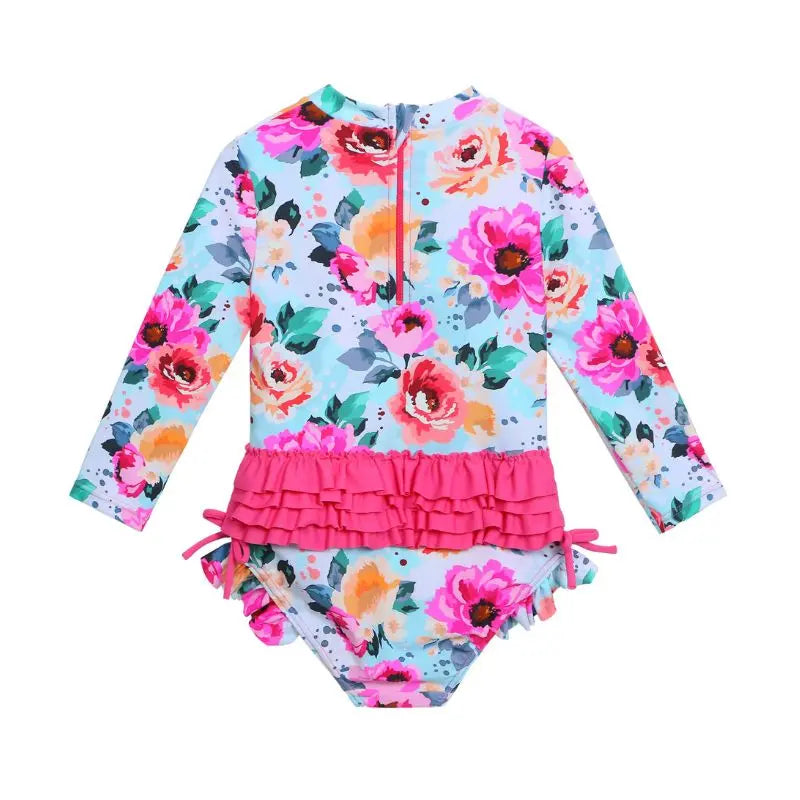 Girls Toddler Swimwear with Sea Animal Print - Sizes 0-6 Years | Perfect for Pool, Beach & Summer Water Play