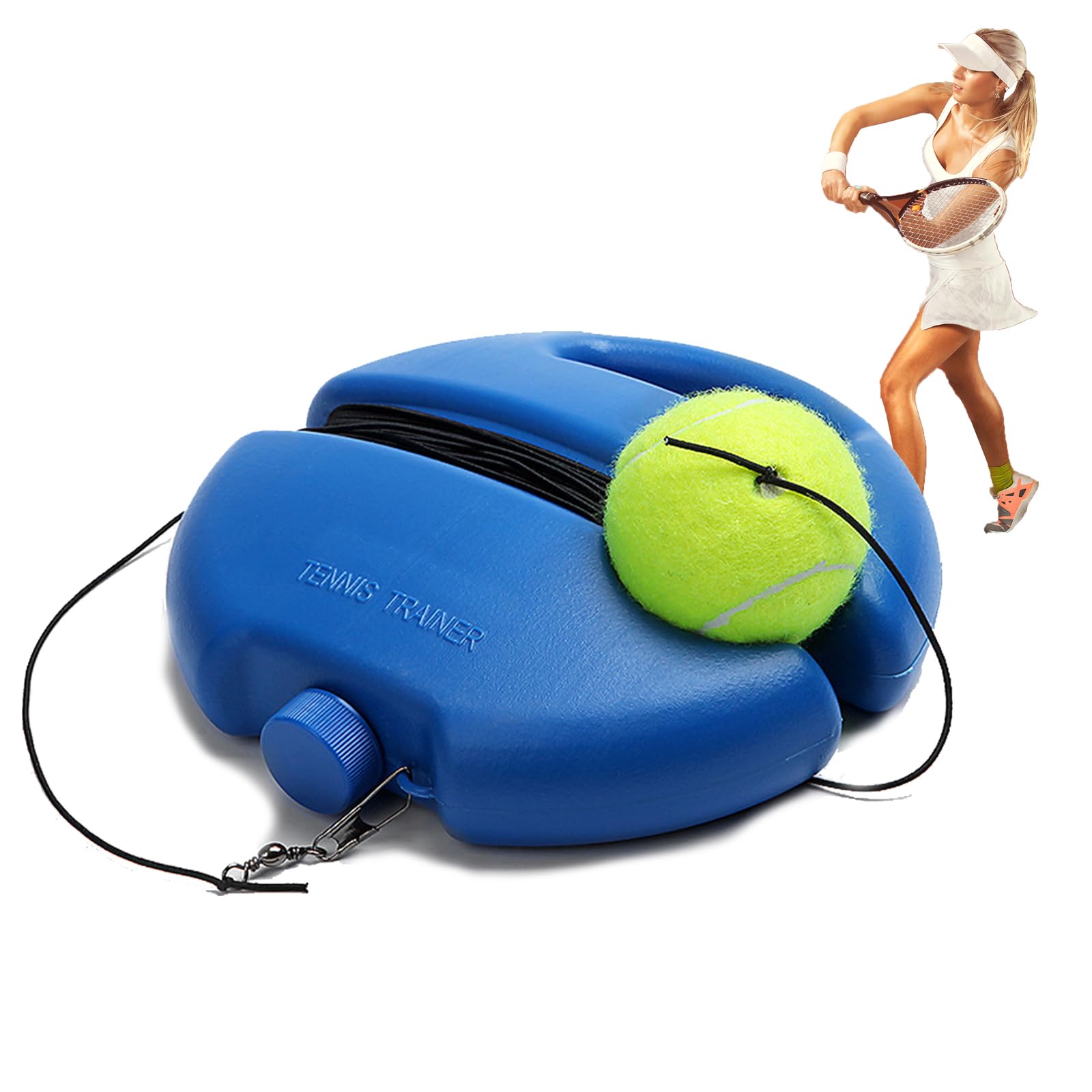Rebound Tennis Trainer for Self Practice - Portable Tennis Rebounder Ball for Beginners, Kids & Adults | Perfect for Backyard Training, Solo Drills & Improving Tennis Skills