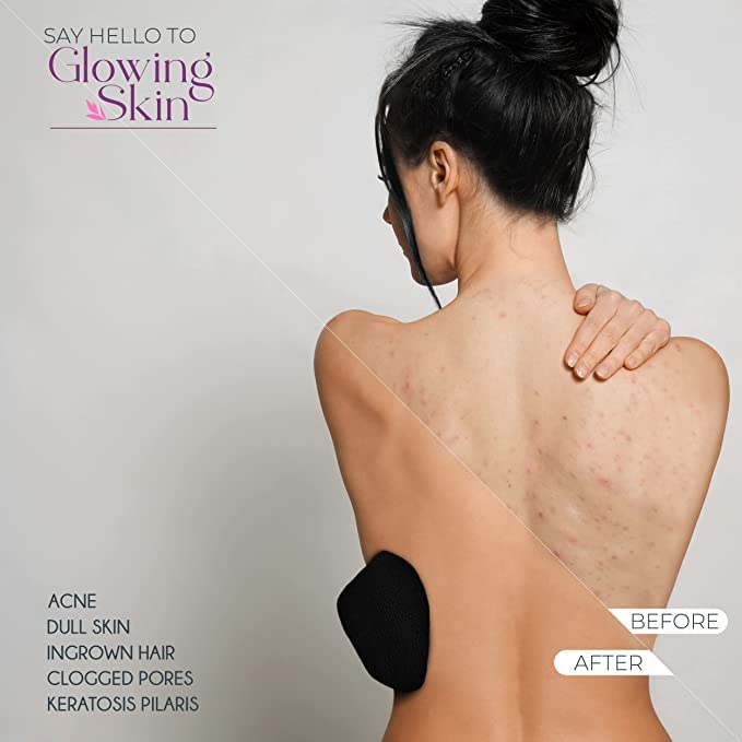 KREZON Exfoliating Shower Gloves for Deep Cleansing - Pack of 2 | Dead Skin & Tan Removal Bath Mitts | Body Scrubber for Smooth Skin | Perfect for Spa, Home Use & Gift Giving