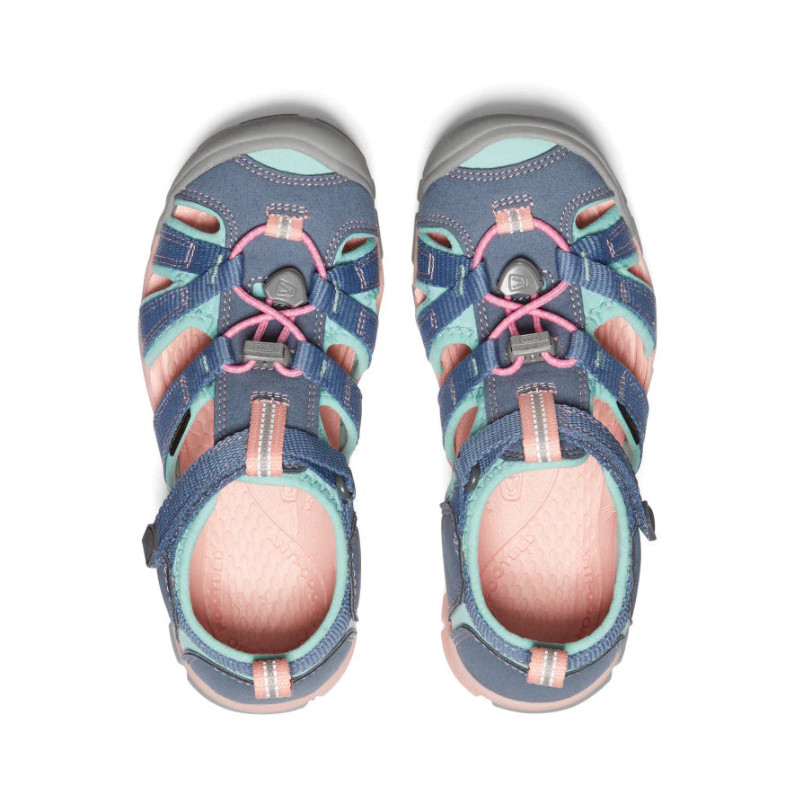 Youth Seacamp II CNX Flint Stone/Ocean Wave - Durable Kids Water Shoes for Beach, Pool & Outdoor Activities