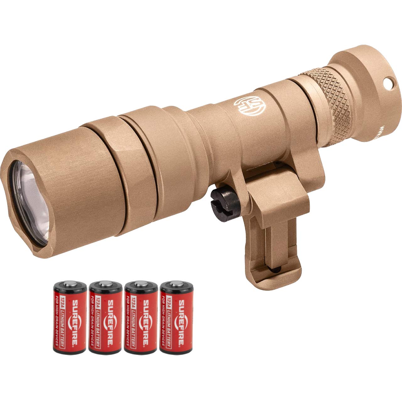 SureFire Mini Scout Light Pro LED Flashlight - 500 Lumens High-Output Tactical Light with Extra Batteries | Perfect for Hunting, Camping, Home Security & Emergency Preparedness