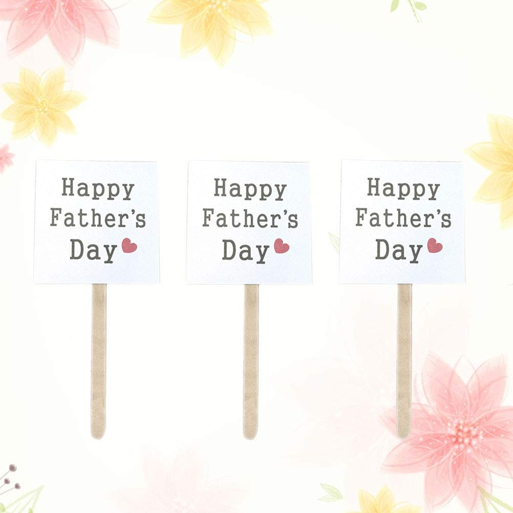 25pcs Happy Father's Day Cake Toppers - Creative Cupcake Picks for Birthday, Anniversary & Party Decorations - Premium Cake Decorating Supplies for Dad's Special Day Celebrations