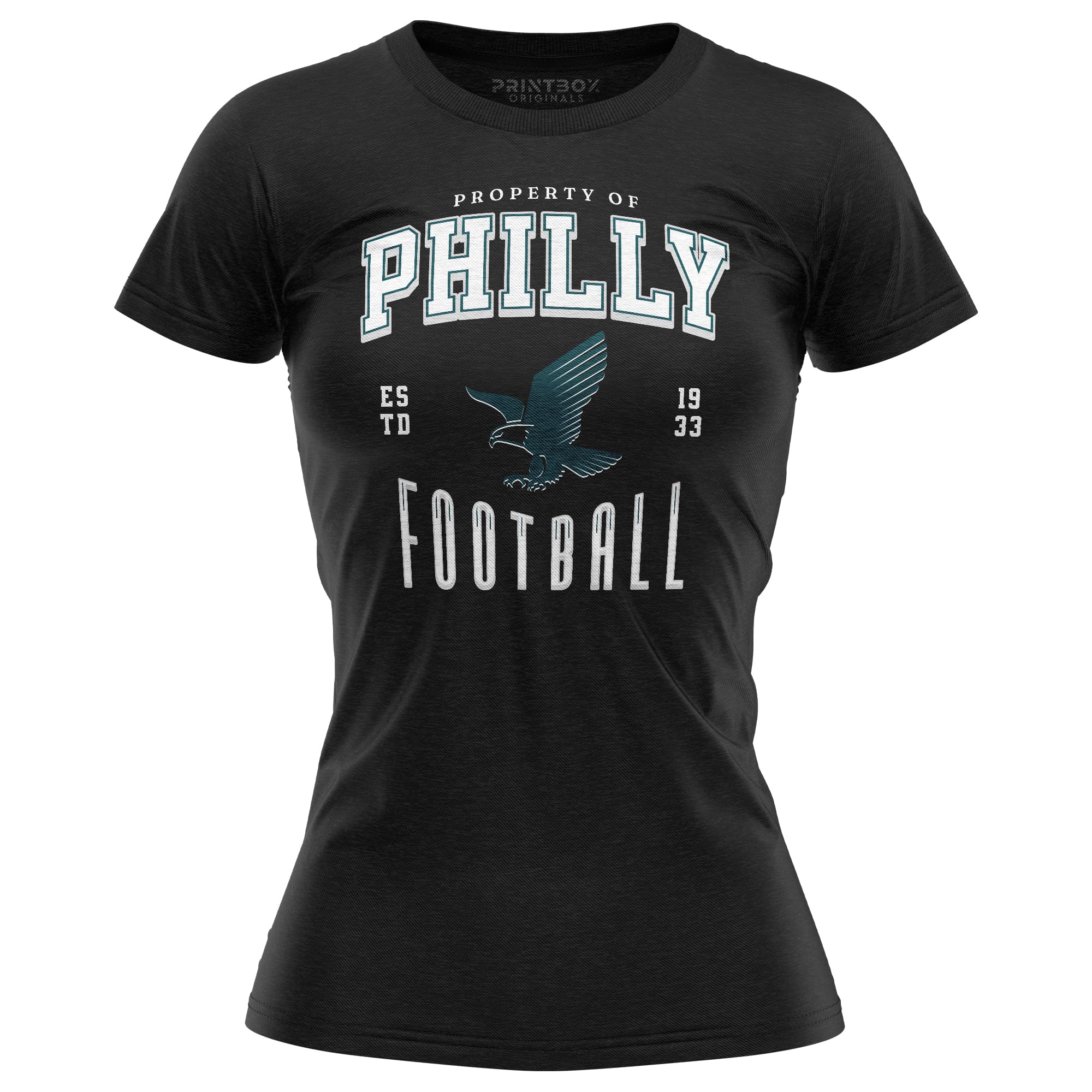Philadelphia Eagles Football Shirt for Women - Official NFL Team Apparel, Stylish Eagle Graphic Tee - Perfect for Game Day, Tailgating & Fan Support