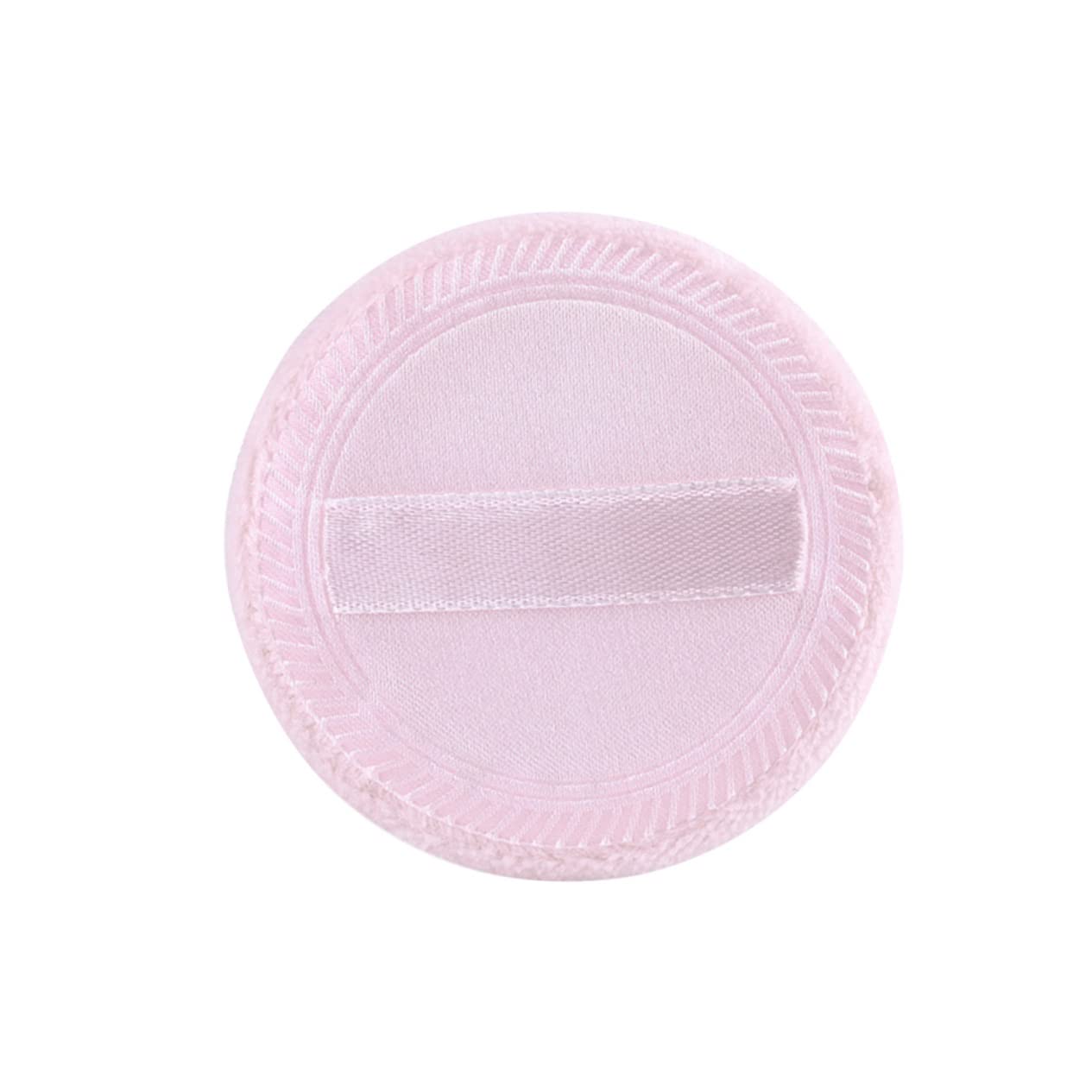 Beavorty 10pcs Premium Makeup Powder Puffs with Strap - Soft Cosmetic Puffs for Loose Powder, Blush & Foundation - Pink Ribbon Makeup Pads for Women (Great for Travel & Touch-ups)