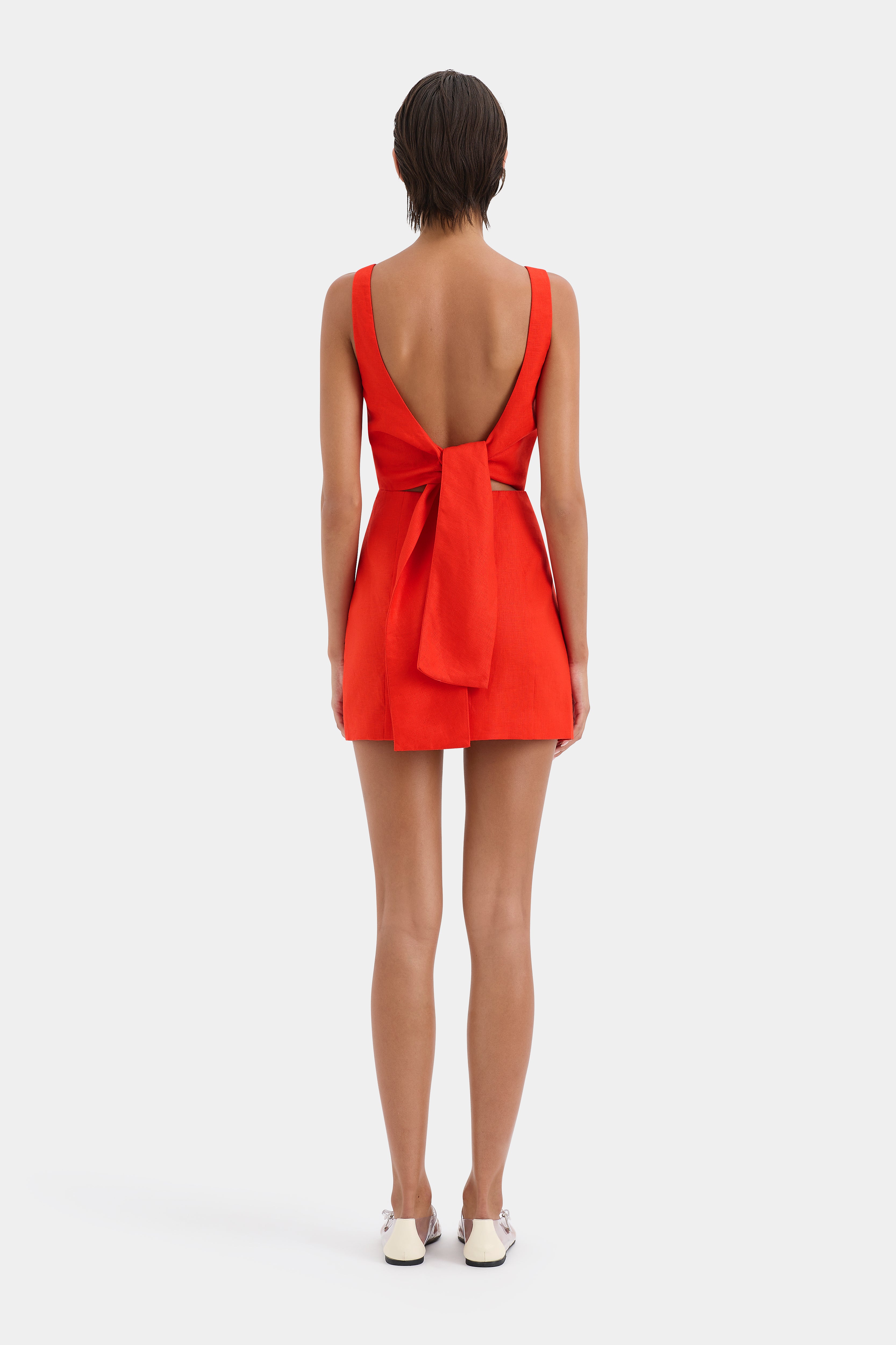 Elegant Iris Tie Mini Dress for Women - Floral Print Summer Party Cocktail Dress | Perfect for Weddings, Dates & Night Out
