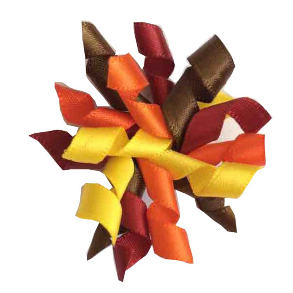 20pcs Dog Hair Bows for Halloween & Thanksgiving - Pumpkin Pet Accessories for Autumn Parties