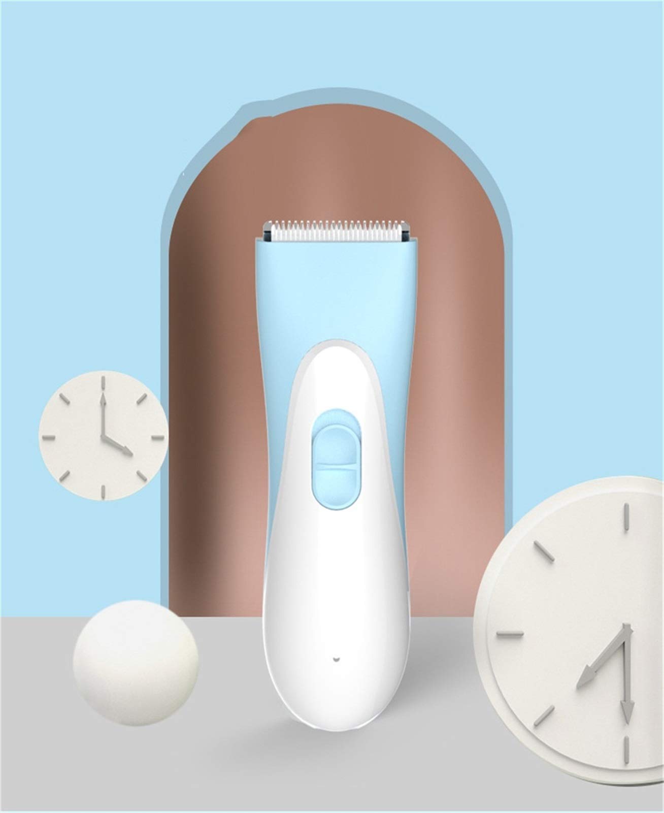 Rechargeable Electric Baby Hair Clipper - Silent & Safe Hair Trimmer for Kids & Toddlers - Perfect for Home Haircuts & Infant Grooming