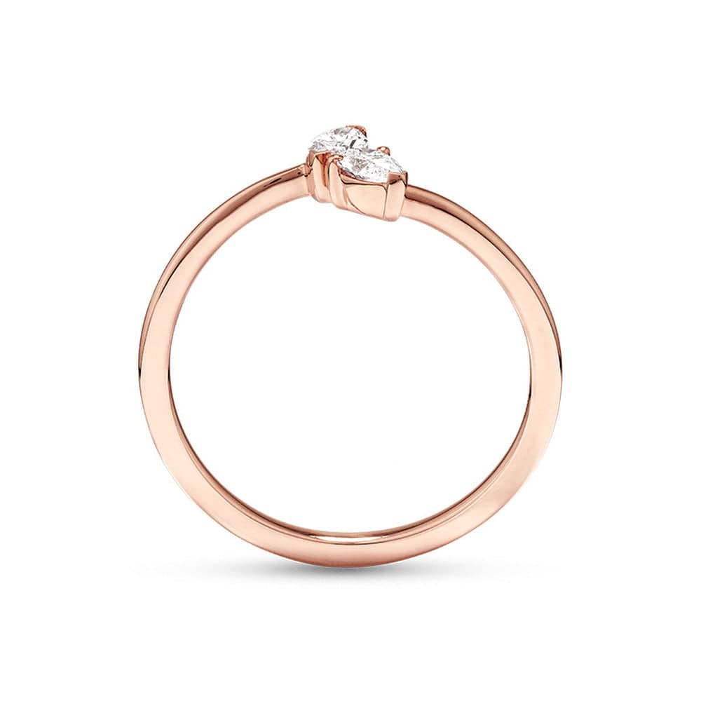 Lab Grown Diamond Toi et Moi Promise Ring - Marquise & Pear Cut - Perfect for Engagement, Anniversary & Romantic Gifts
