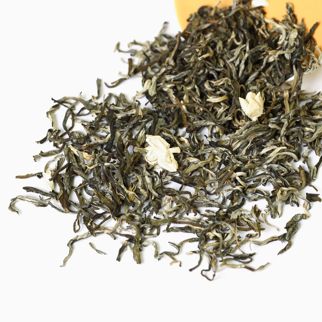 GOARTEA Premium Jasmine Green Tea Loose Leaf - 100g/3.5oz Nonpareil Supreme Moli Yinhao Fujian Chinese Tea | Perfect for Relaxation, Meditation & Afternoon Tea Time