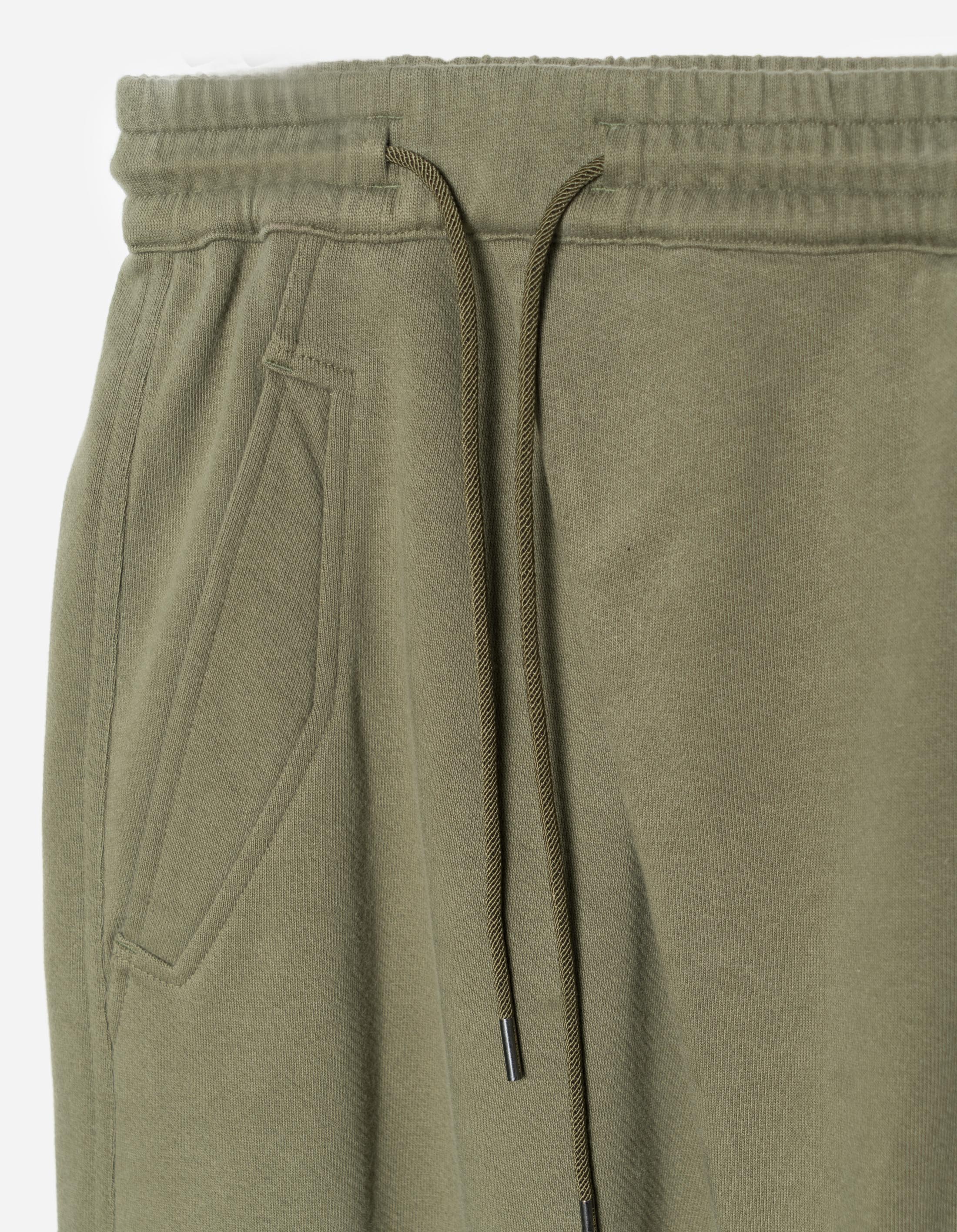 6202 Sashiko Bonsai Asymmetrical Sweatpants for Men - Olive Green OG 107F - Japanese Streetwear Style for Casual Wear & Lounge Comfort