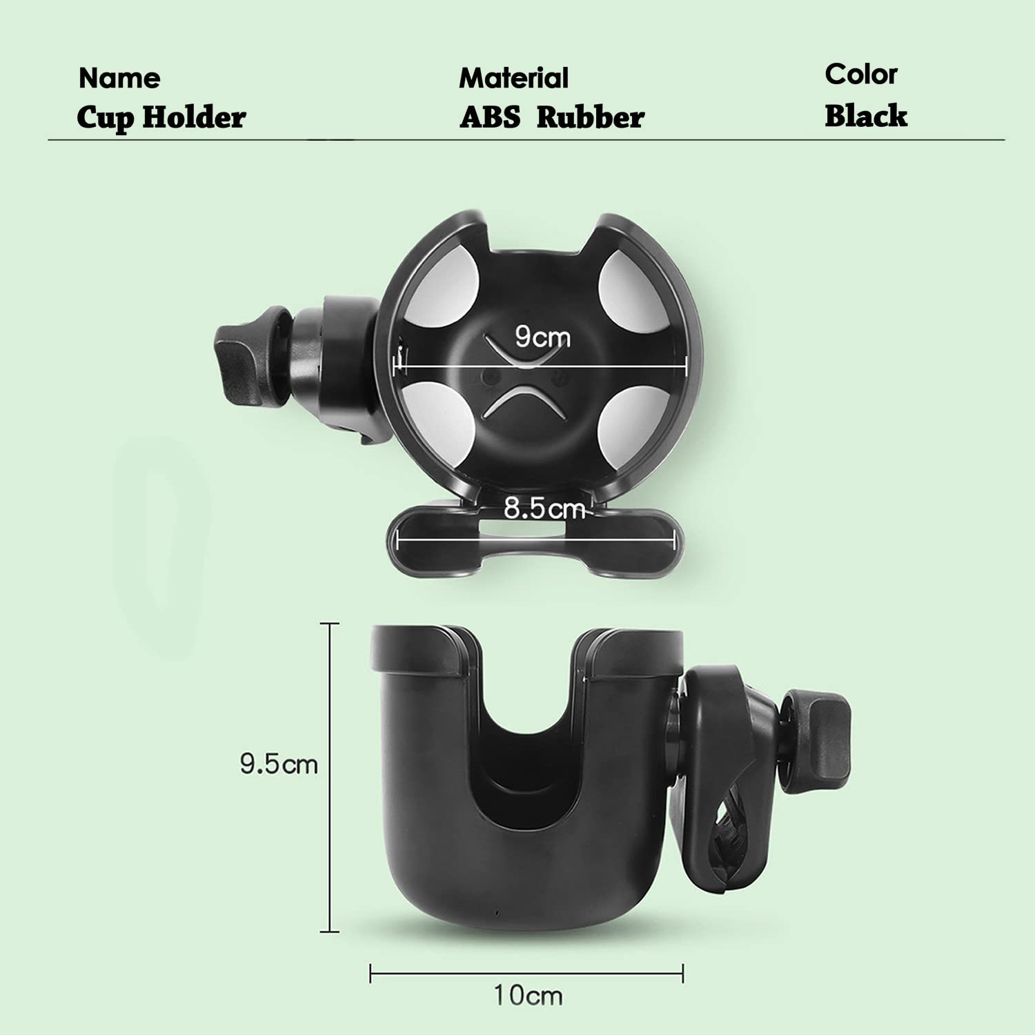 Universal Boat Cup Holder with Phone Mount - for Marine, Kayak, Bike & More