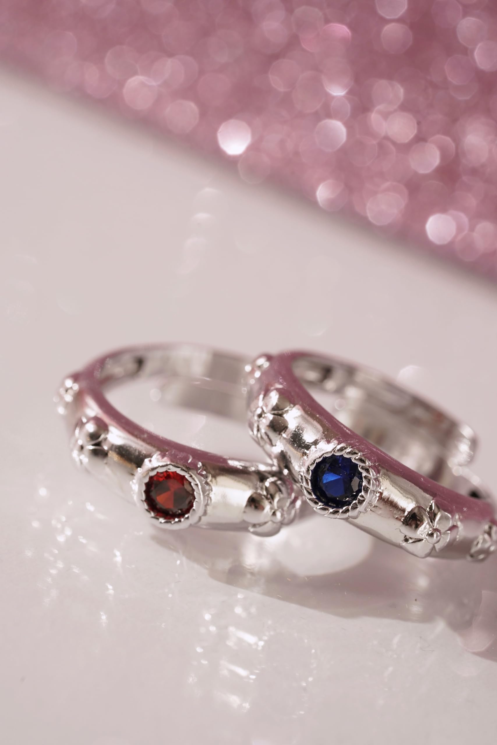 Howl's Moving Castle Ring Set - Calsifer & Sophie Couple Rings, Brass Cosplay Accessories, Anime Jewelry for Gifts, Anniversaries, Valentine's Day & Movie-Themed Events (1 Gold Red Ring)