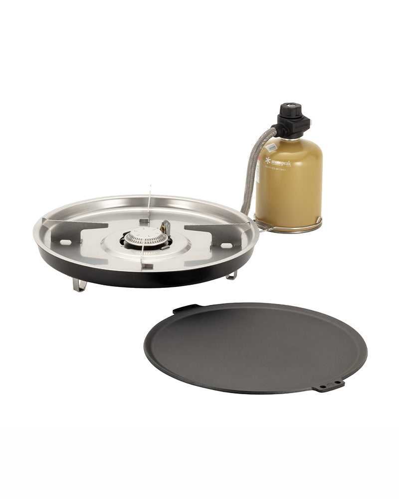 Premium Teppanyaki Burner for Home & Restaurant Use - High-Powered Stainless Steel Griddle Grill with Adjustable Heat - Perfect for Hibachi, BBQ, and Asian Cuisine Cooking