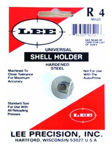 Lee Precision R4 Shell Holder - Reloading Press Accessory for Rifle & Pistol Cartridges | Perfect for Reloading Ammo at Home, Range, or Hunting
