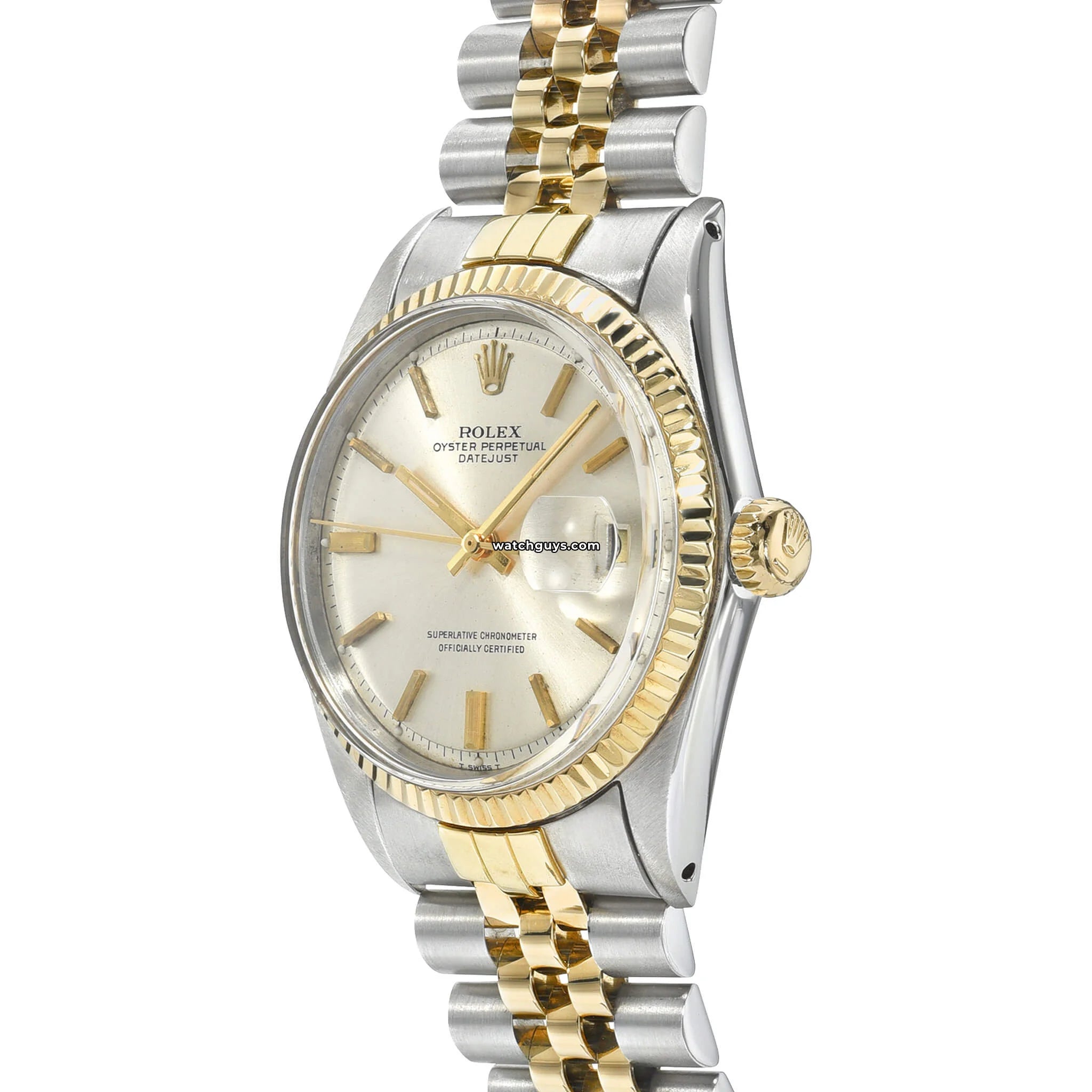 Rolex Datejust 1601 Two Tone Men's Watch - 18K Gold & Stainless Steel Automatic Watch for Business, Formal & Luxury Occasions