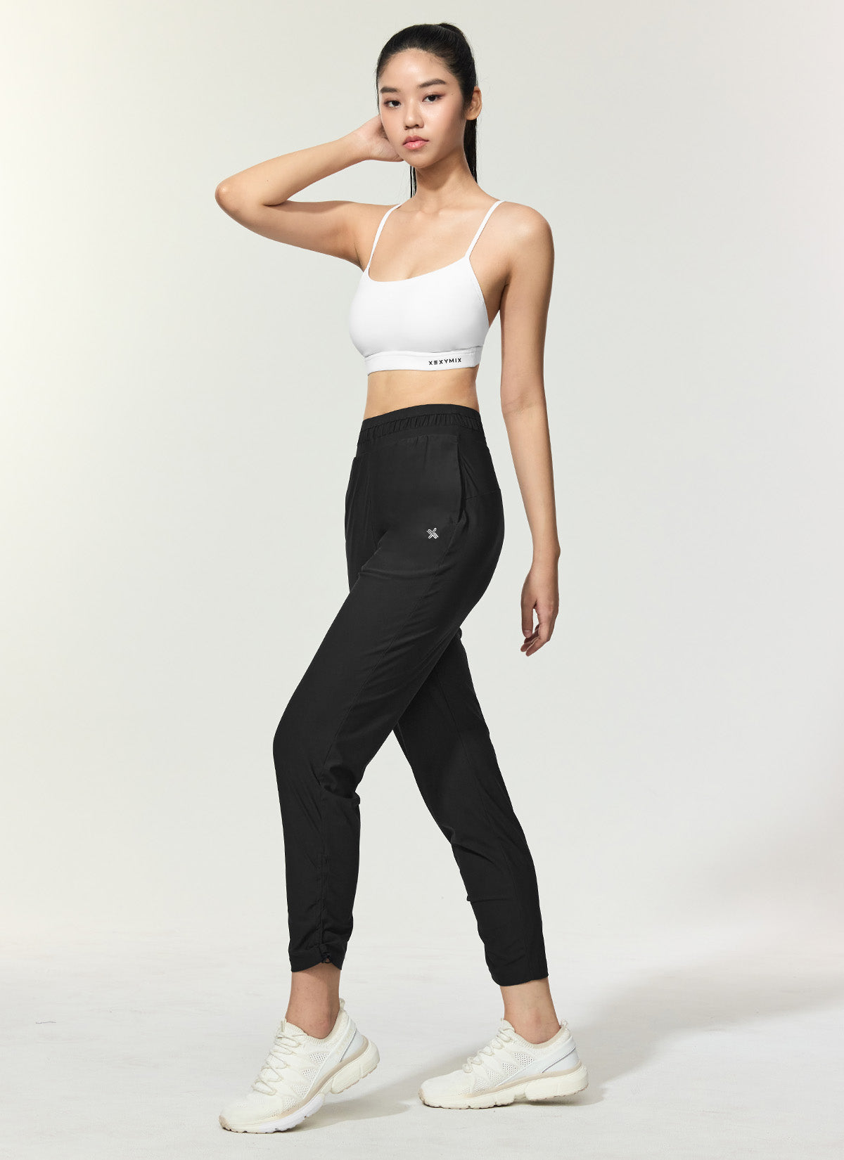 Cooling Tricot Shirring Jogger Pants for Women - Soft Stretchy Lounge Pants for Yoga, Running & Home Comfort