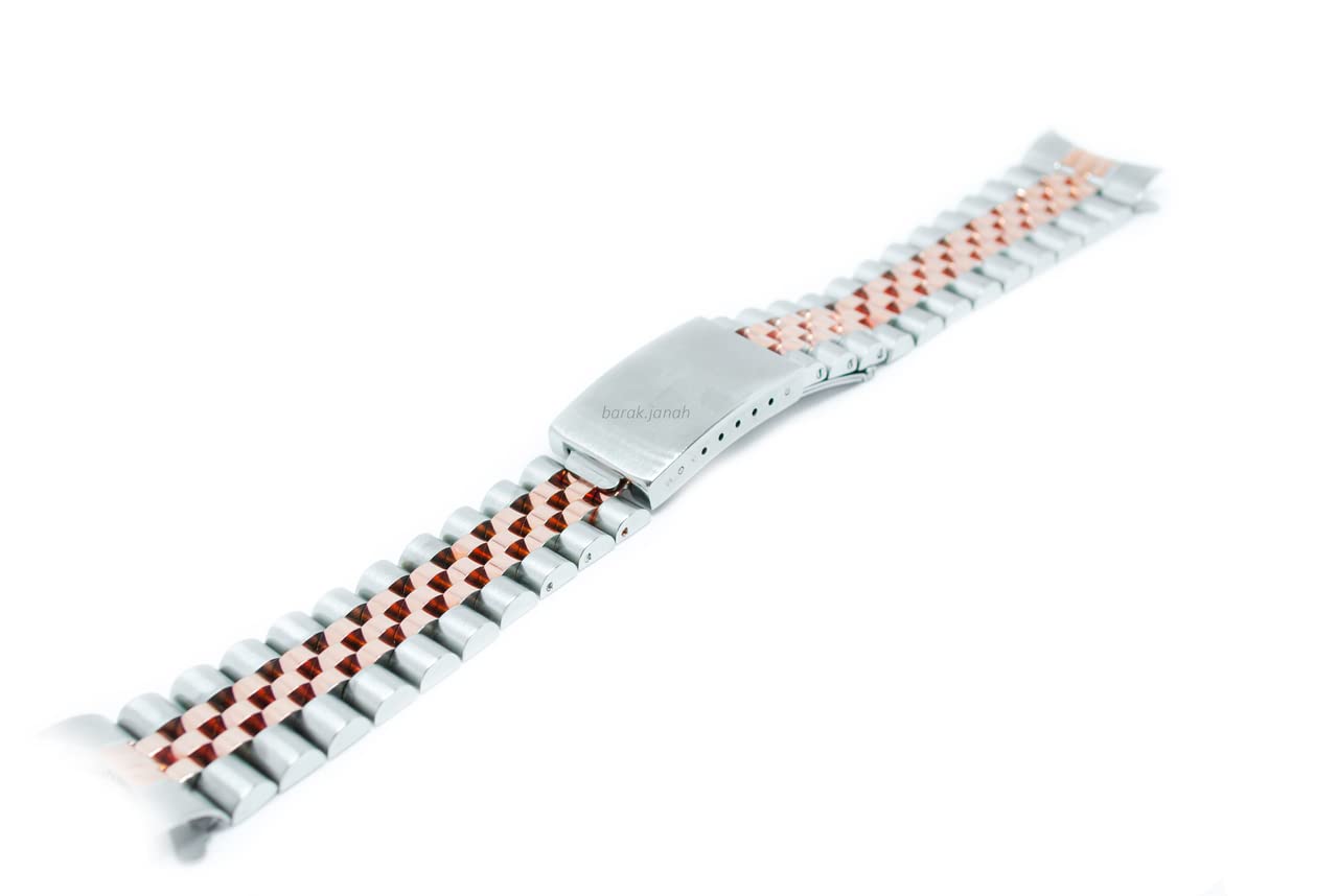 Vintage Rolex Jubilee Bracelet Band - Stainless Steel Watch Band Replacement for Rolex Datejust & Day-Date - Perfect for Dress, Business & Special Occasions