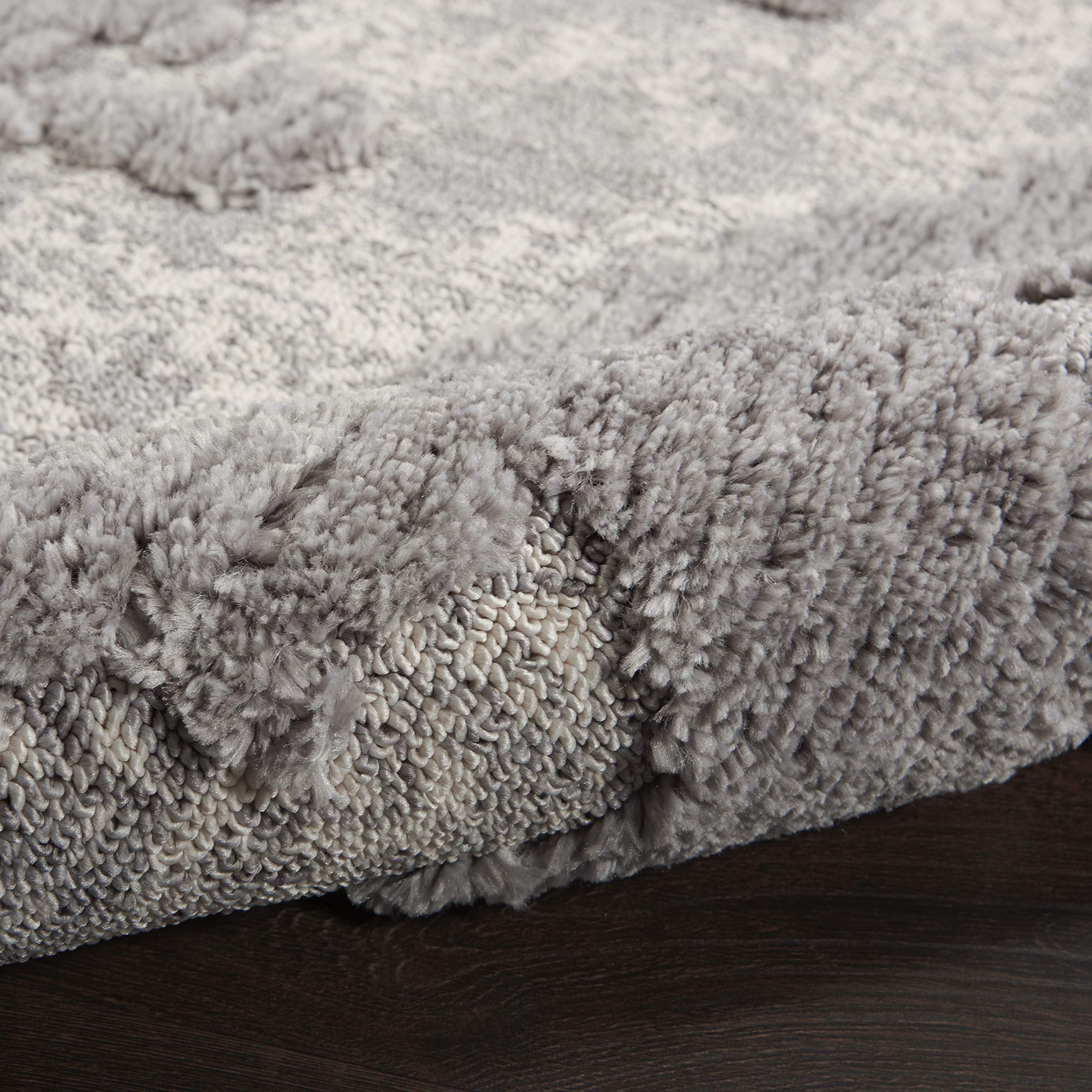 Nourison Textured Contemporary Abstract Grey/Ivory 2'2