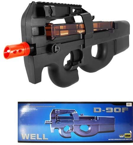 Belgium P-90 Automatic Airsoft Gun - Full/Semi Auto Electric AEG - High Performance Airsoft Rifle for Tactical Games & Outdoor Shooting Practice