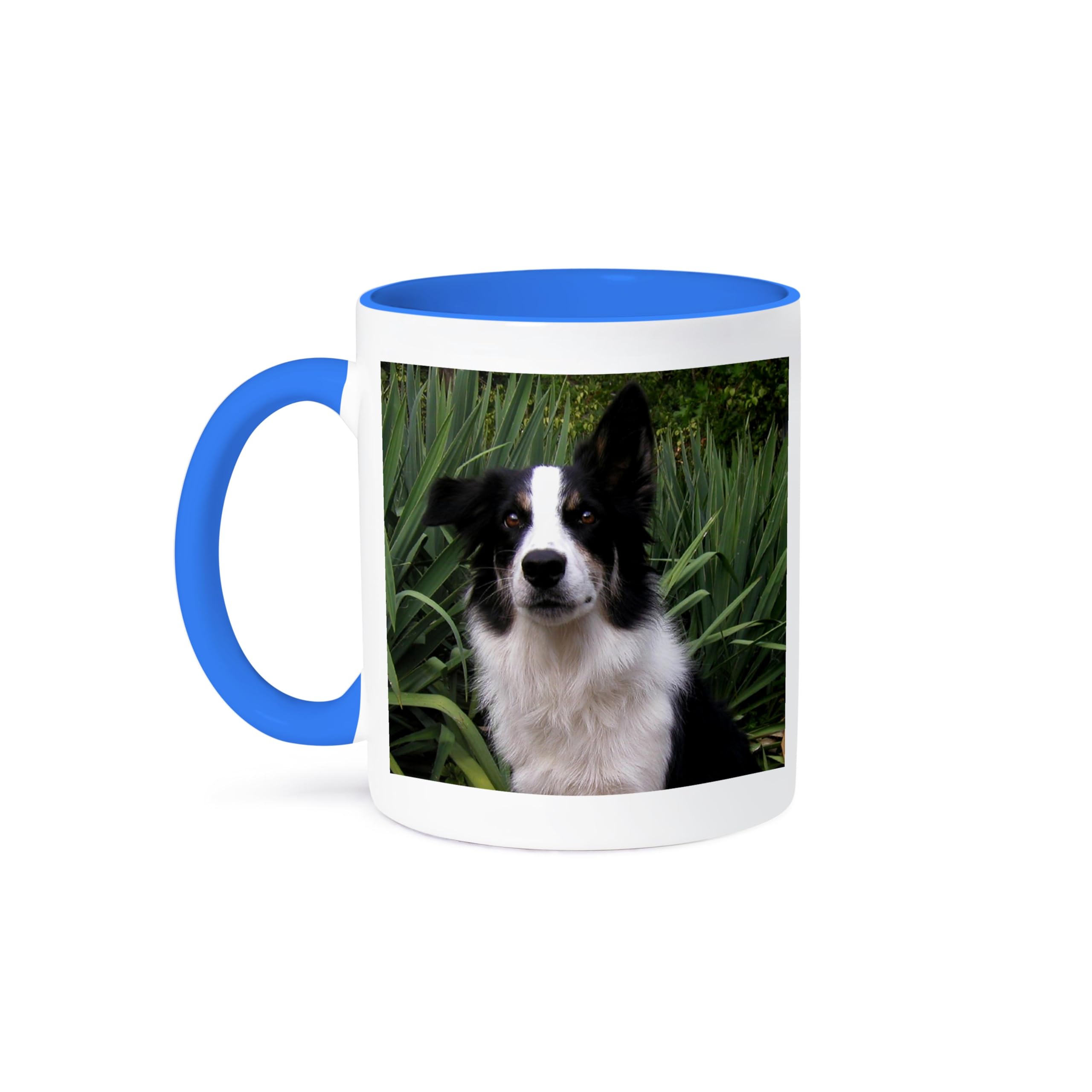 3D Rose Blue and White Ceramic Coffee Mug - 11 oz Insulated Cup for Hot & Cold Drinks - Perfect for Home, Office, or Gifts