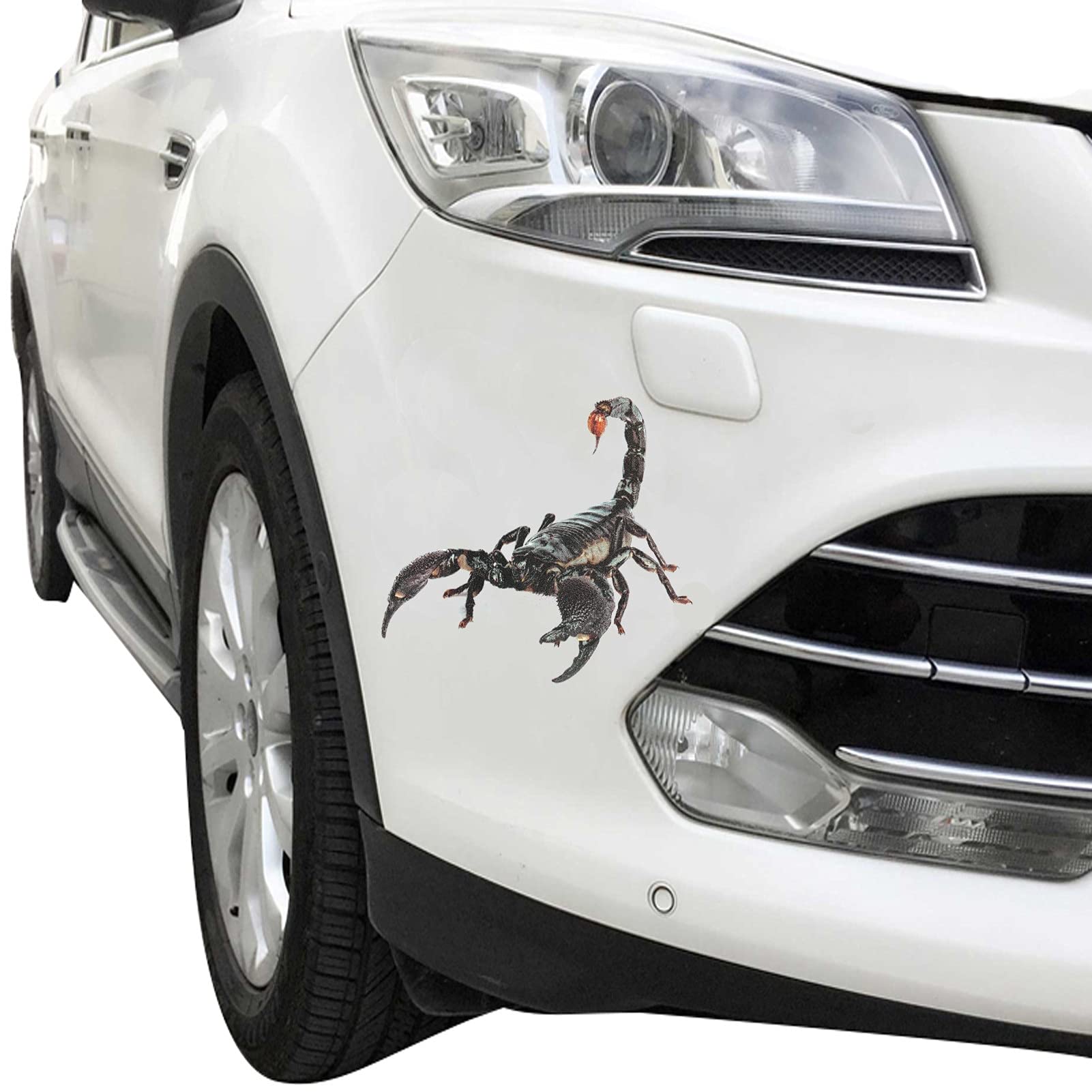 3D Car Sticker Animals - Spider, Gecko, Scorpion Vinyl Decals for Home, Cars, Motorcycles - Waterproof, Scratch-Resistant, Funny Auto Accessories for Vehicle Decoration & Styling (Perfect for Halloween, Prank Gifts, Car Shows & Themed Parties)