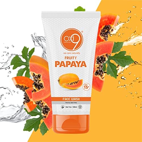 PP Fruity Papaya Face Wash 100ml - Gentle Cleanser for Acne & Oily Skin | Paraben & Sulfate Free | Vegan & Cruelty-Free | Perfect for Daily Skincare Routine & Travel