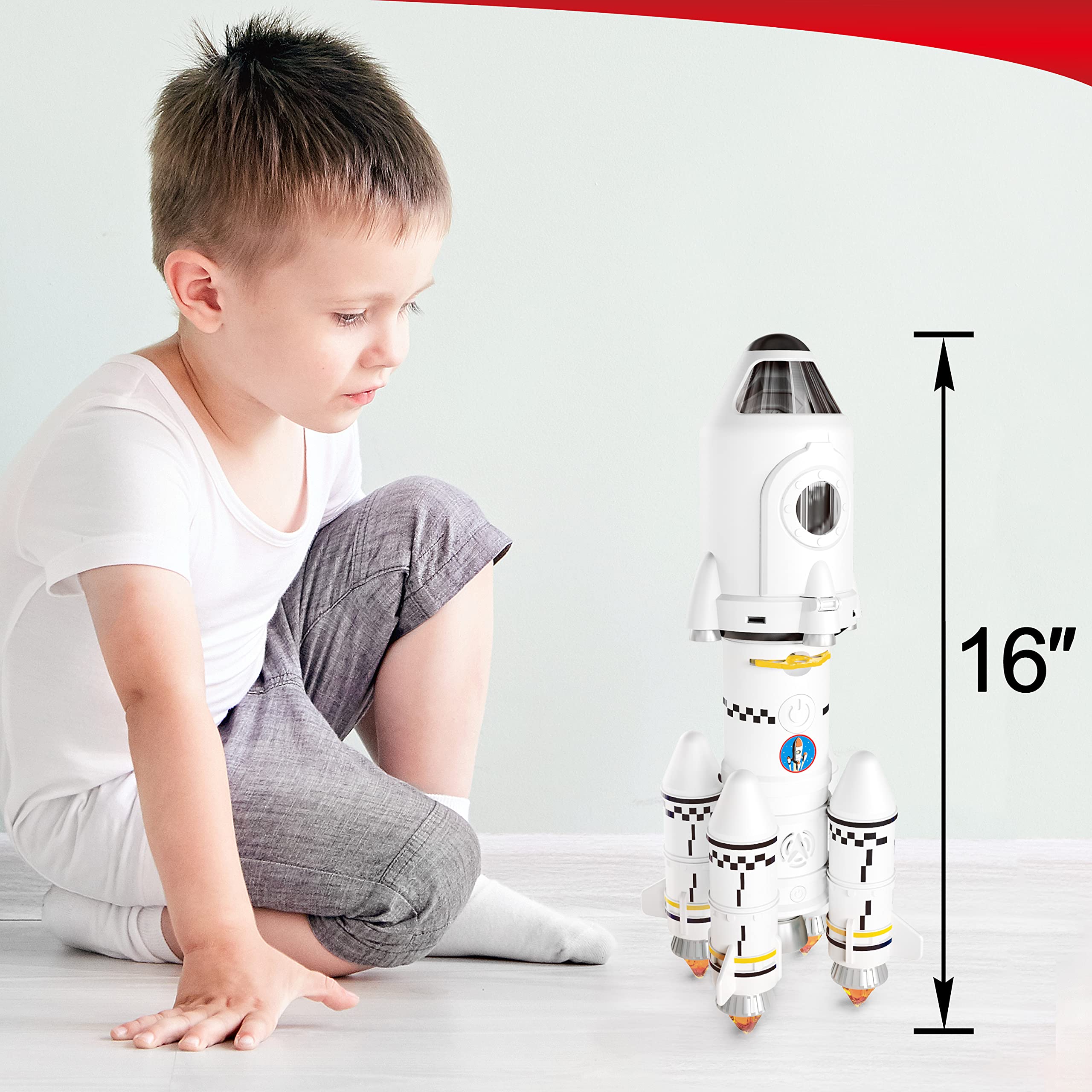 Best Rocket Ship Toys for Kids - Space Shuttle Model with Astronaut Figures | STEM Educational Space Toys for Boys & Girls Ages 3-10 | Perfect for Birthday Gifts, Classroom Learning & Pretend Play Adventures