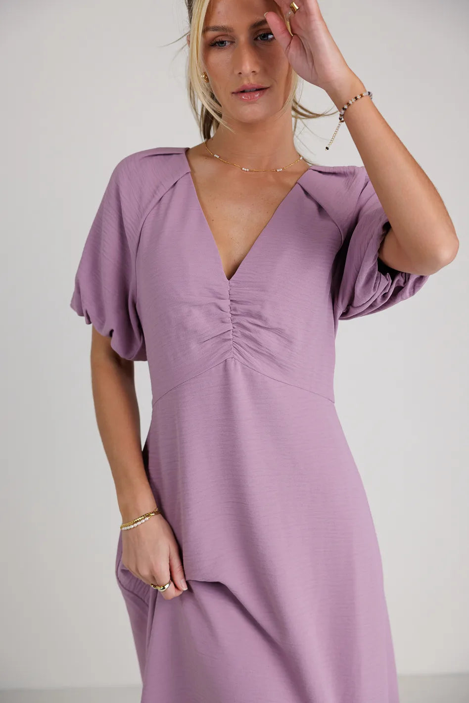 Maeve Lavender Midi Dress - Flowy Summer Dress for Women | Perfect for Weddings, Parties & Casual Outings | FINAL SALE