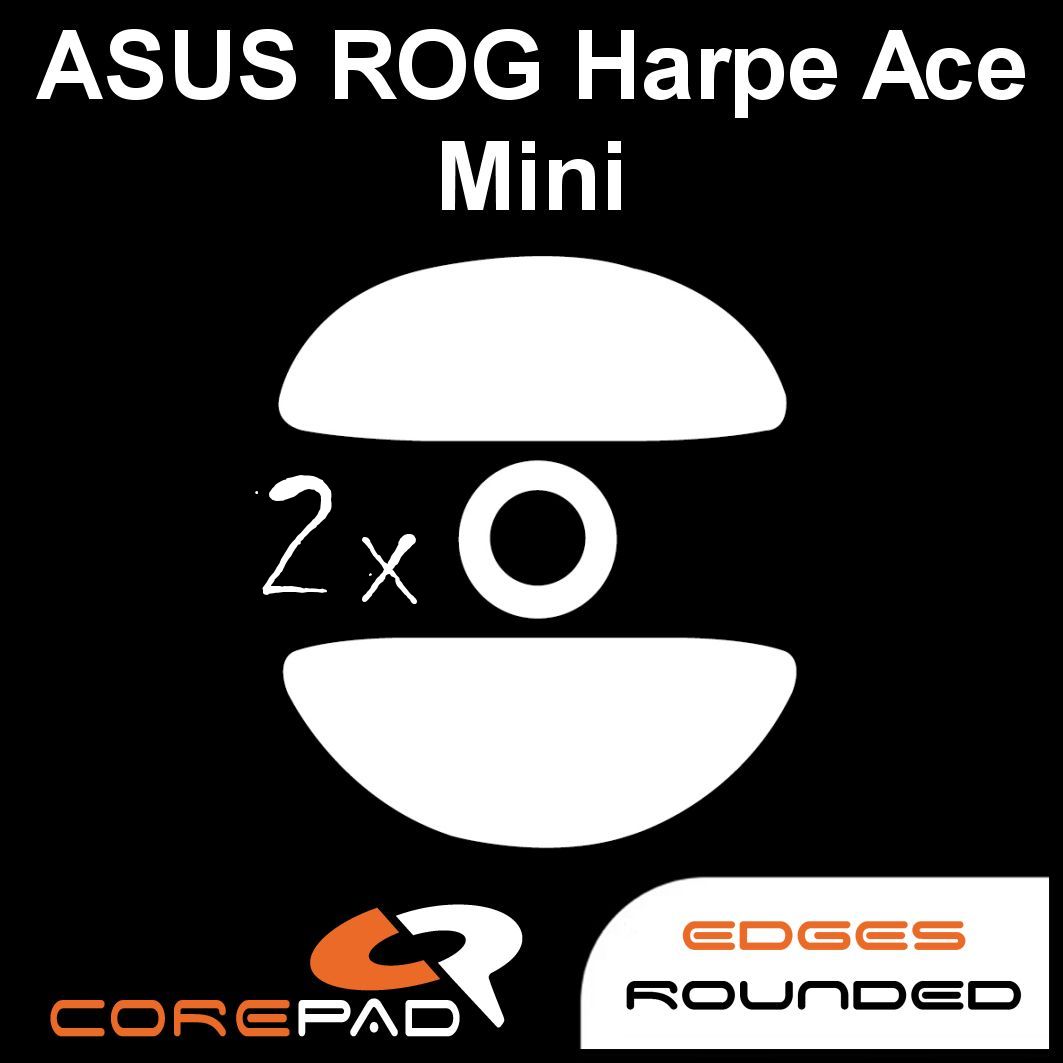 Corepad Skatez ASUS ROG Harpe Ace Mini Mouse Feet - Ultra Smooth Gliding for Gaming & Esports - Perfect for FPS, MOBA & Competitive Gaming