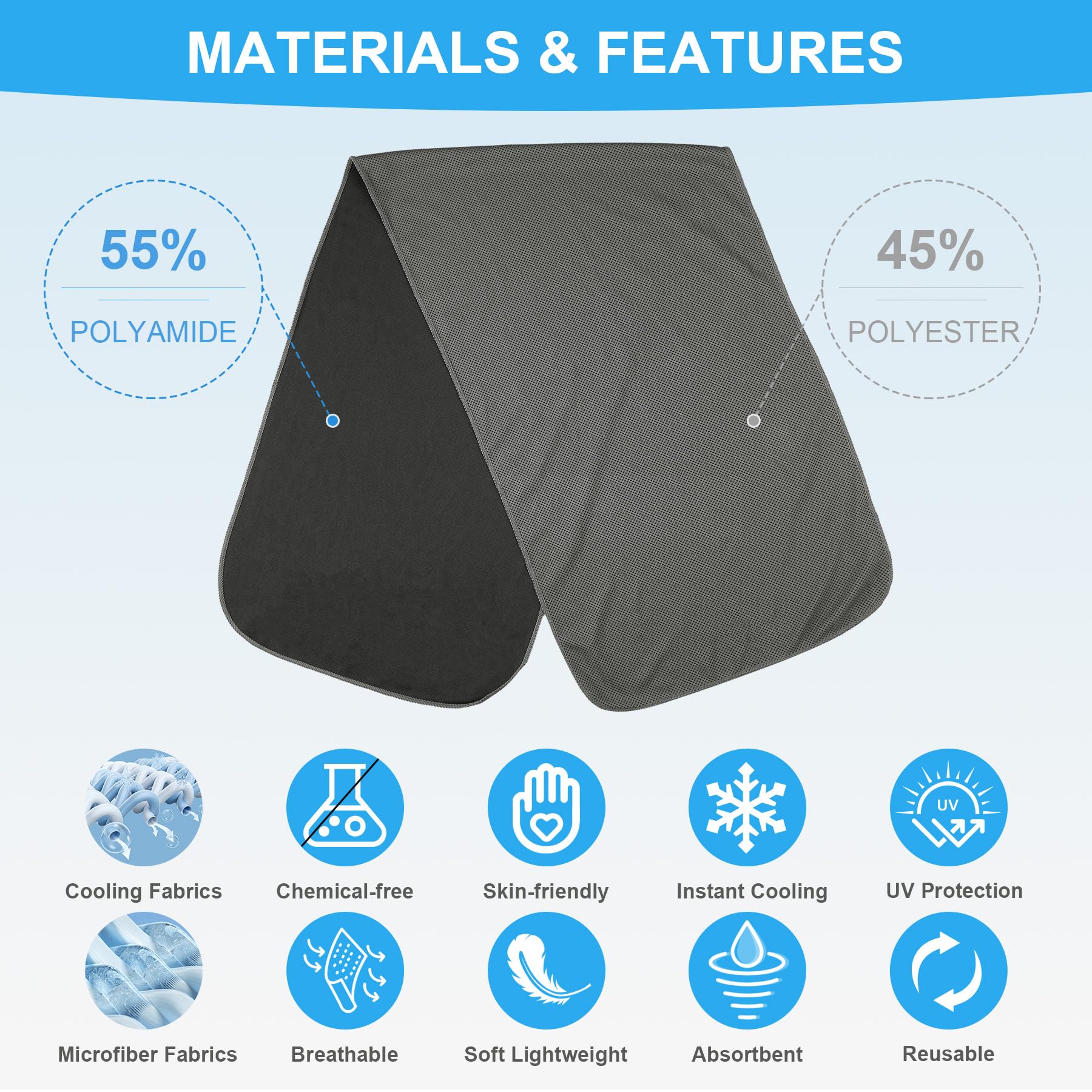 U-pick Cooling Towels Bulk (40