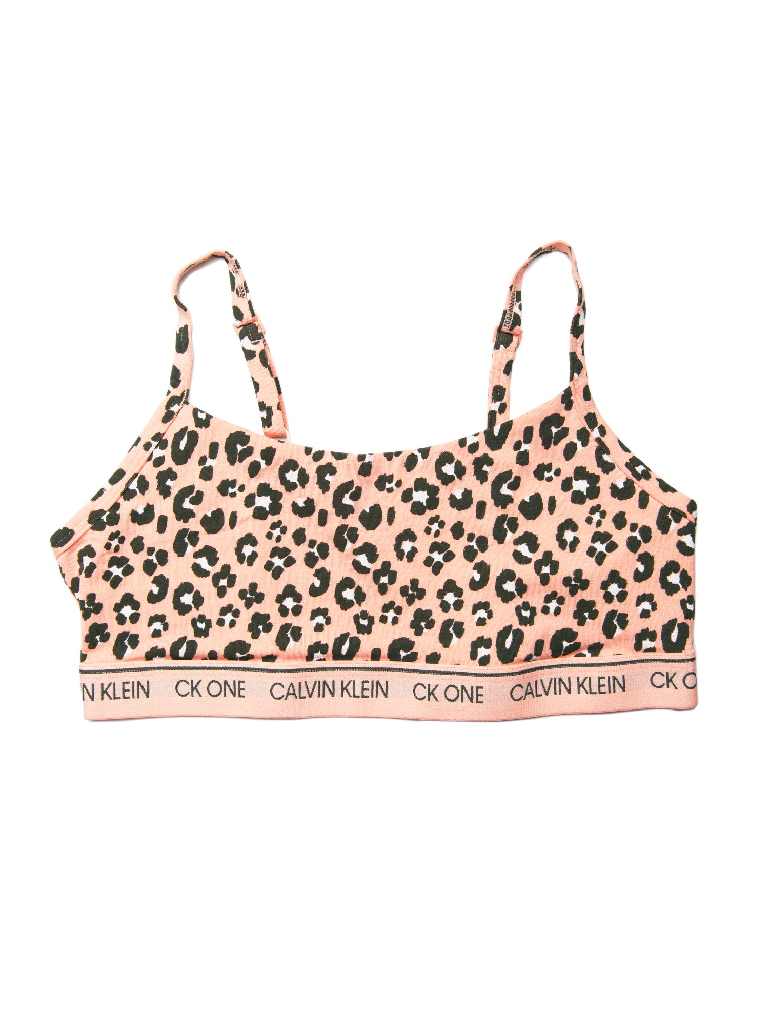 Calvin Klein CK One Cotton All Over Print Bralette - Women's Comfortable Lingerie for Casual Wear & Lounge