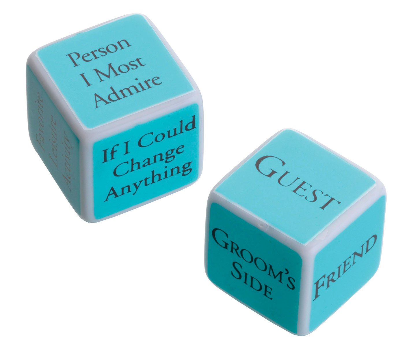 Lillian Rose Shower Party Dice Game - Fun Bridal Shower Activity for Bachelorette Parties & Wedding Events - White Medium Size Dice Set for Group Games & Celebrations