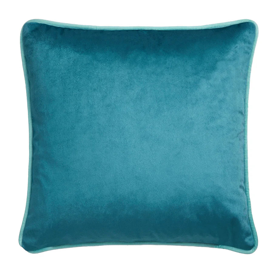 Laurence Llewelyn Bowen Birdity Absurdity Blue Decorative Throw Pillow - Unique Home Decor for Living Room, Bedroom & Sofa