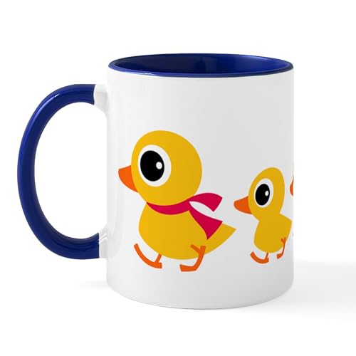 White/Navy Inside - Distracted Duck Mug