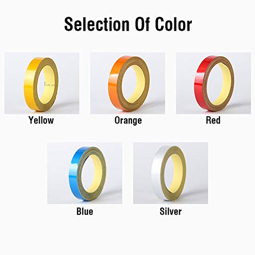 MACHSWON Reflective Tape for Cars & Motorcycles - Self-Adhesive Waterproof Night Safety Stripes, Decorative Stickers for Vehicle Body & Bike Customization - Perfect for Night Driving, Road Safety & Automotive Styling