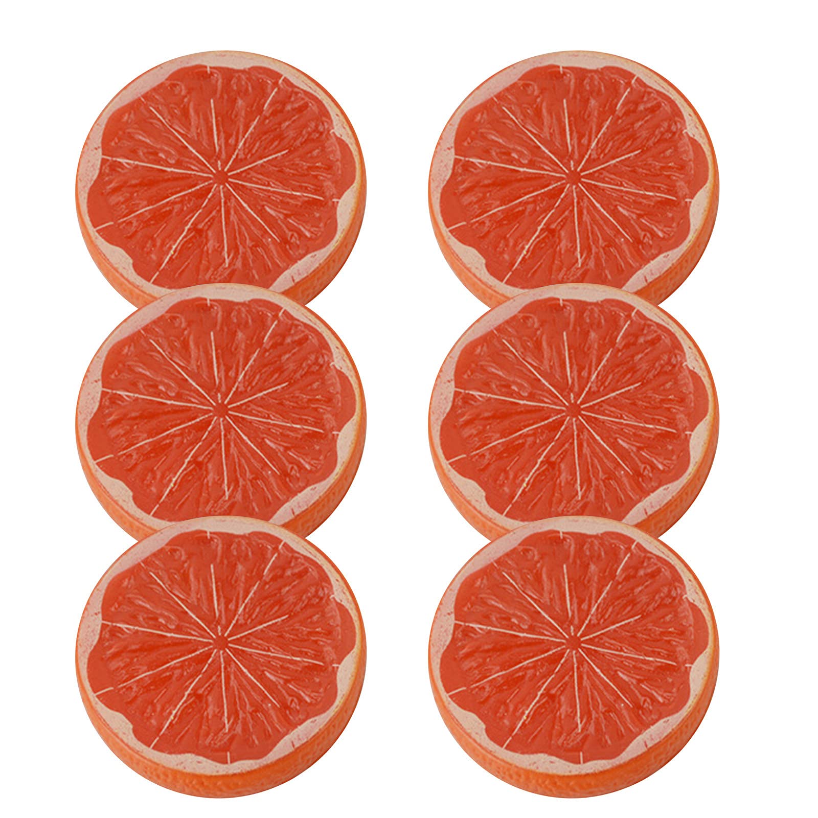 Realistic Artificial Plastic Orange Slices - Lifelike Fake Fruit Decor for Weddings, Festivals & Photography Props - Perfect for Basket Displays, Table Centerpieces & Home Decor