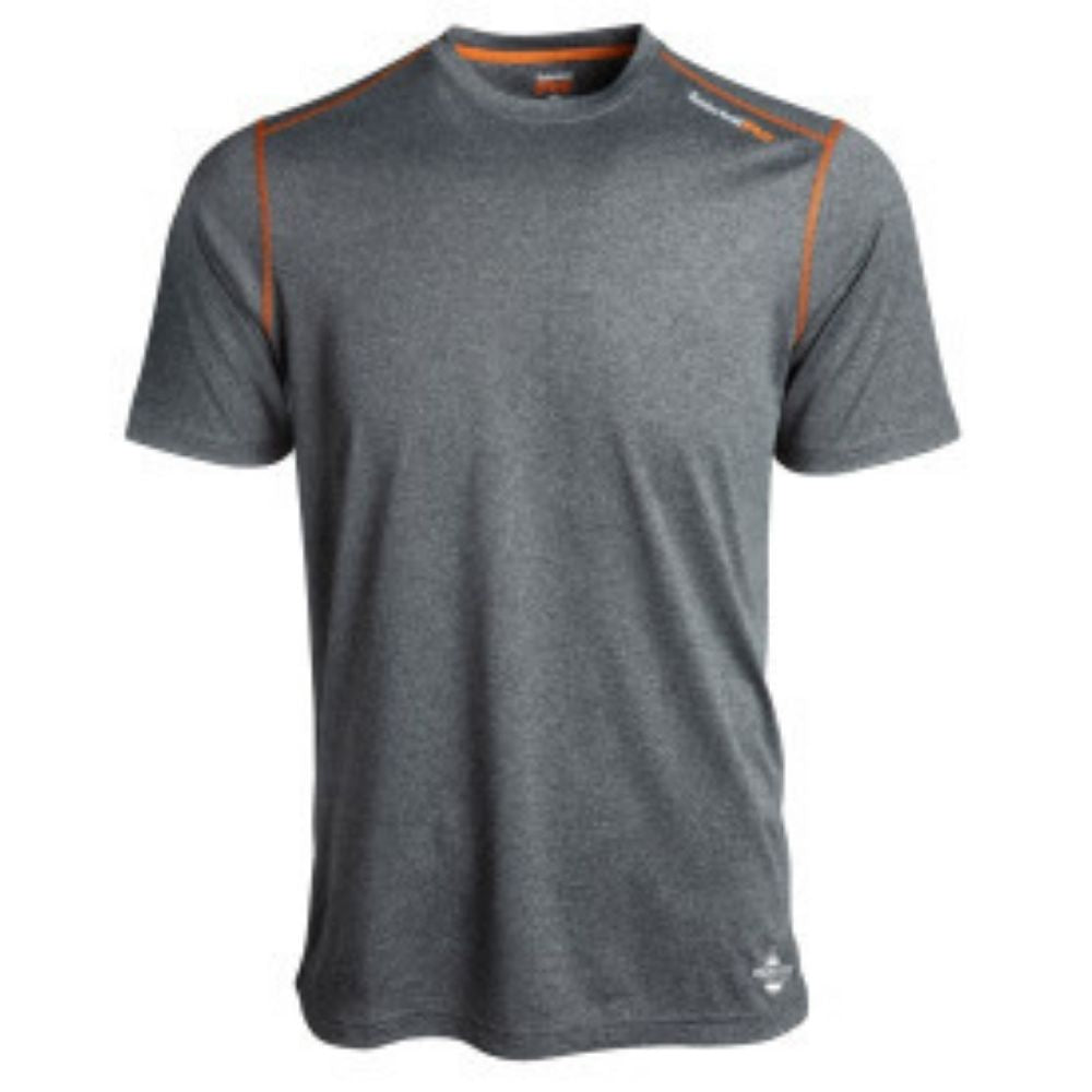 Timberland PRO Men's Wicking Good Sport T-Shirt - Moisture-Wicking Performance Shirt for Active Men (Grey, TB0A1P1Z052) - Ideal for Workouts, Hiking & Outdoor Activities