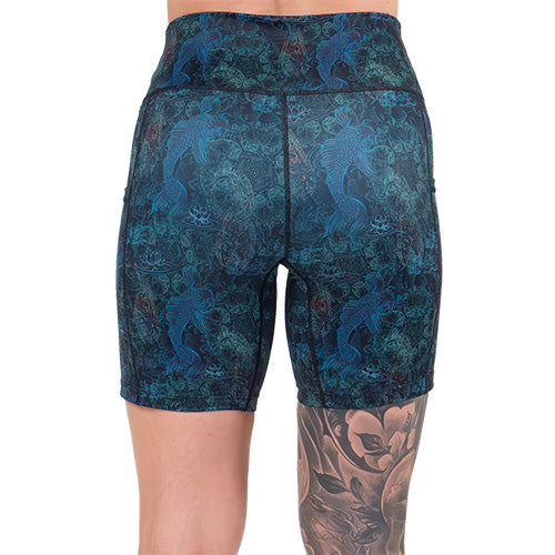 Stylish Koi Print Shorts for Men - Trendy Summer Swim & Lounge Shorts - Perfect for Beach, Pool, and Casual Wear