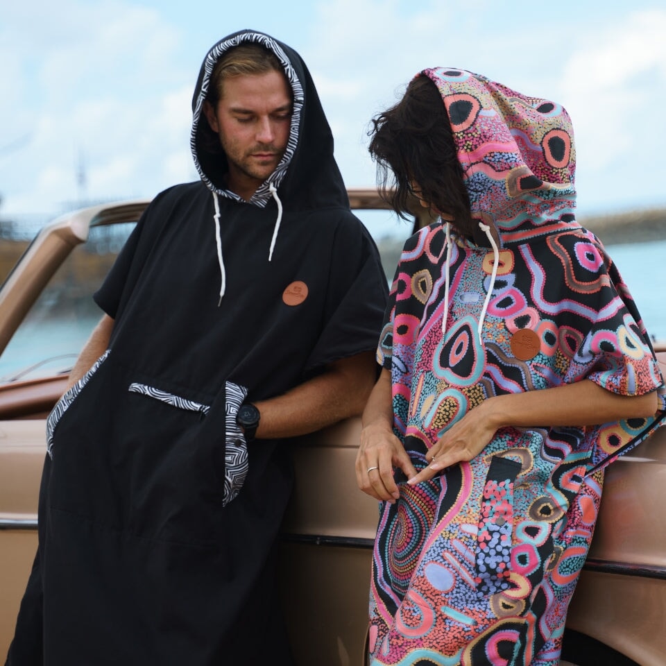 Saltwater Changing Towel Poncho - Quick Dry Beach Cover Up for Women & Men - Perfect for Surfing, Swimming & Outdoor Activities